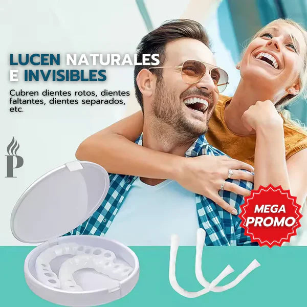 [PAGA 1 y LLEVA 2] CARILLAS DENTALES AJUSTABLES - SNAP-ON SMILE